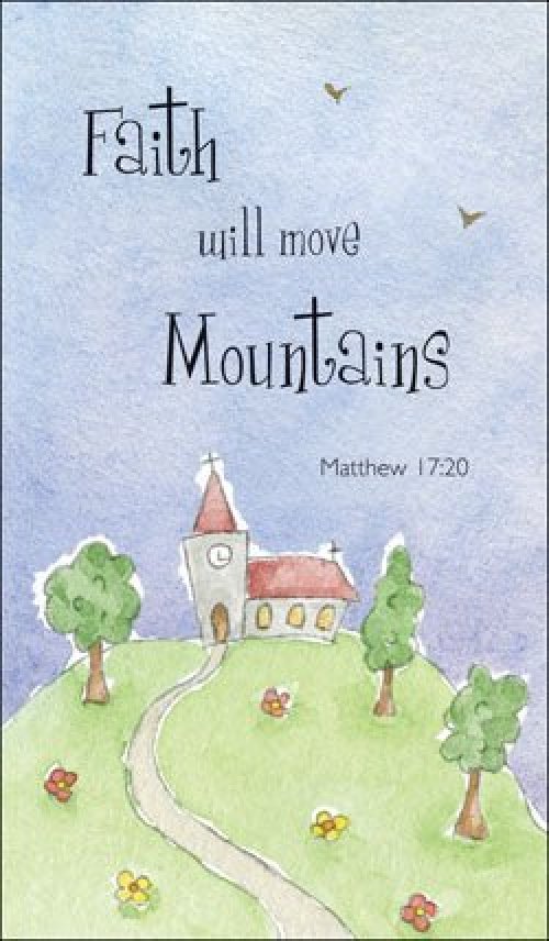 Prayer Card - Faith Will Move Mountains