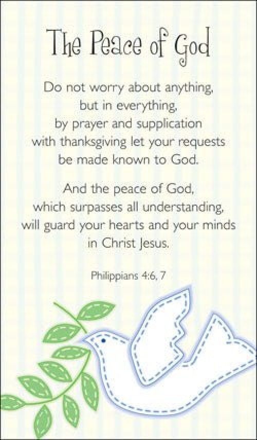Prayer Card -The Peace Of God