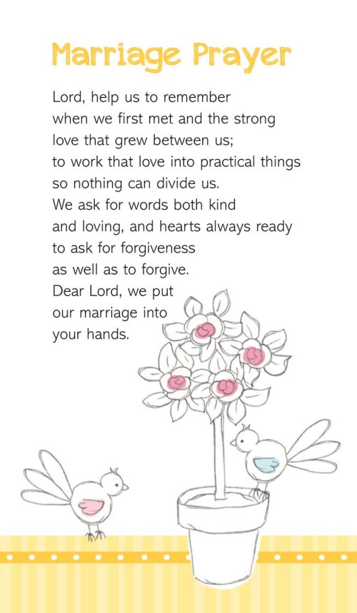 Pack of 20 Prayer Cards - Marriage Prayer