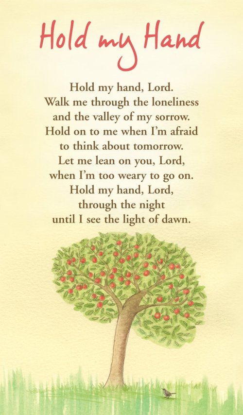 Pack of 20 Prayer Cards - Hold My Hand