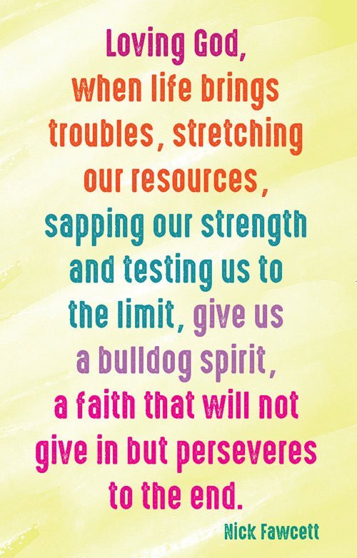 Prayer Card - Loving God When Life