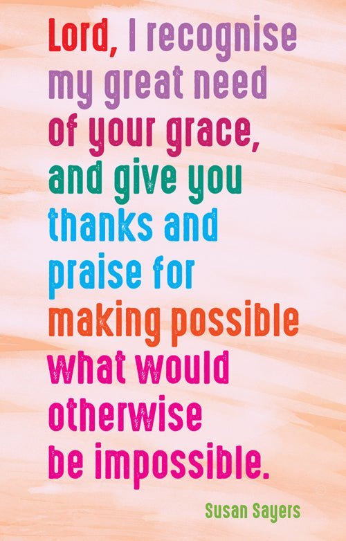 Prayer Card - Lord, I Recognise