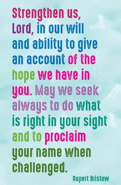 Prayer Card - Strengthen Us Lord