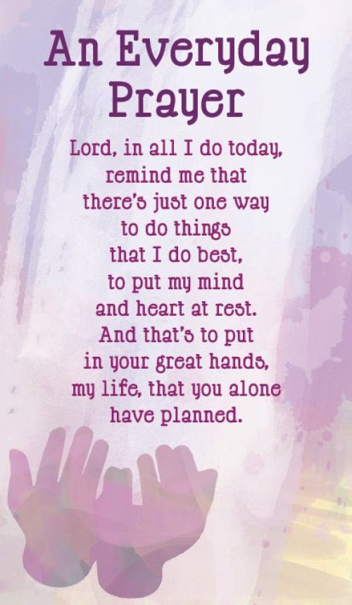 Prayer Card - An Everyday Prayer