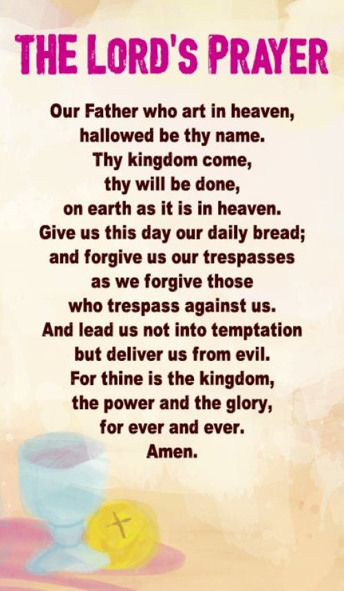 Prayer Card - Lord's Prayer
