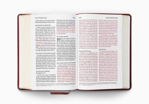 ESV Giant Print Personal Size Bible, Red Letter (TruTone, Chestnut)