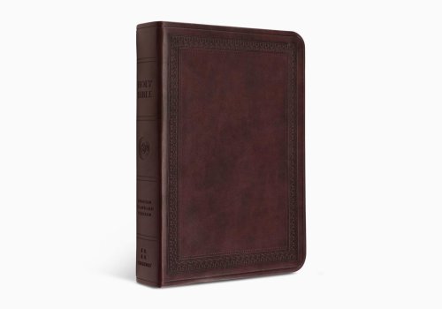 ESV Large Print Value Compact Bible (TruTone, Mahogany, Border Design)