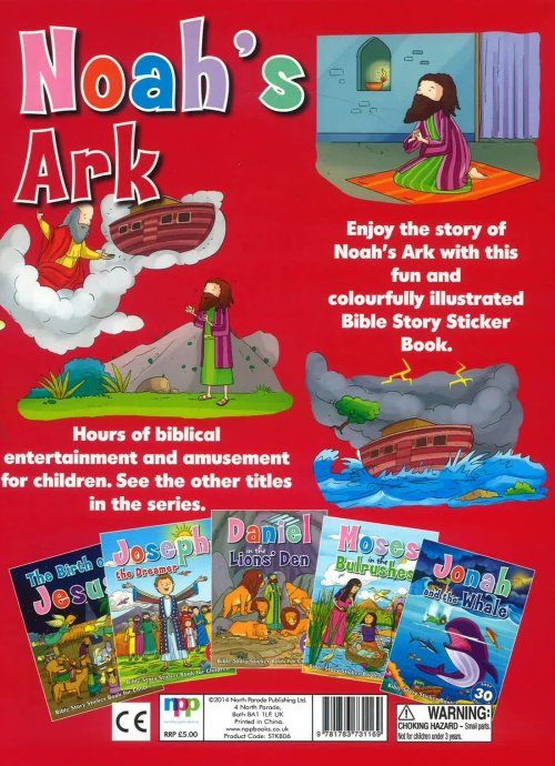 Bible Story Sticker Book For Children: Noah's Ark