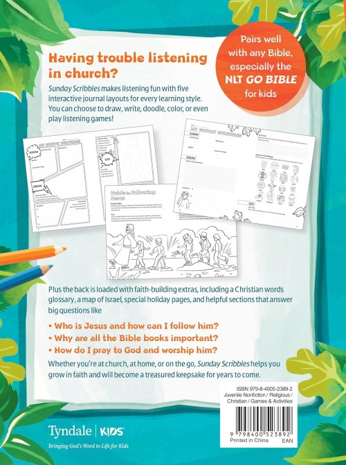 Go Bible Sunday Scribbles: A 52-Week Creative Journal for Kids in Church