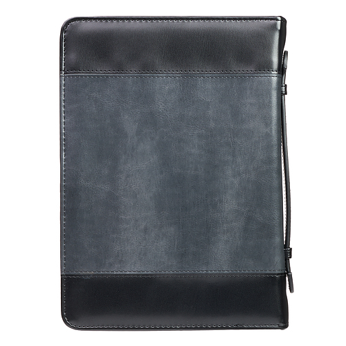 Medium Be Strong Lion Two-Tone Classic Bible Cover - Joshua 1:9