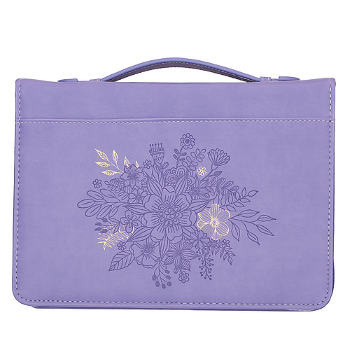 Medium "Hope and Future" Purple Bible Cover - Jeremiah 29:11