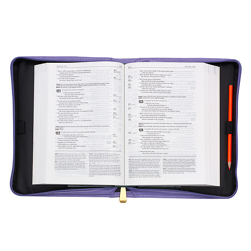 Medium "Hope and Future" Purple Bible Cover - Jeremiah 29:11