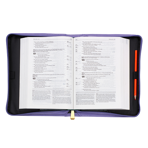 Medium "Hope and Future" Purple Bible Cover - Jeremiah 29:11
