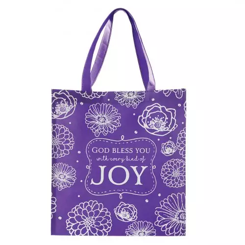 Every Kind of Joy Reusable Shopping Bag in Purple