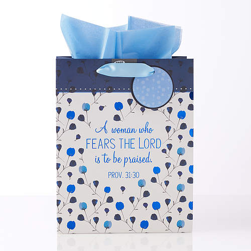 Prayers for a Mom's Heart Medium Gift Bag - Proverbs 31:30