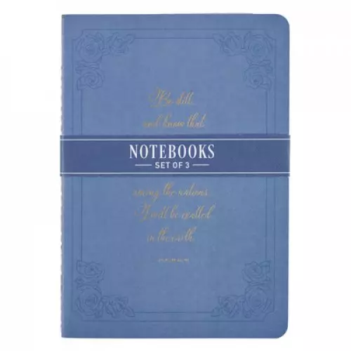 Notebook Set 3pc MD Taupe, Dusty Blue, Periwinkle Blue Ps. 46:10