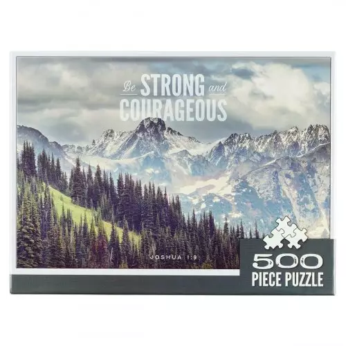 Jigsaw Puzzle-Be Strong And Courageous (500 Pieces)