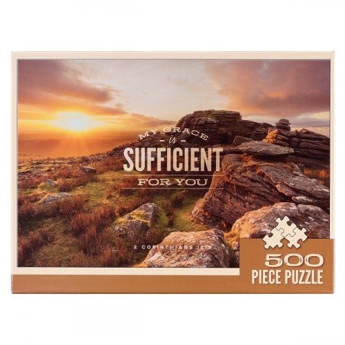 Puzzle 500 pc. My Grace is Sufficient 2 Cor. 12:9