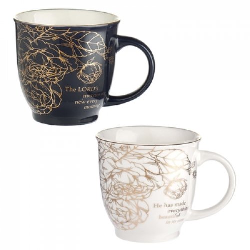 Mug Set 2pc Floral The Lord