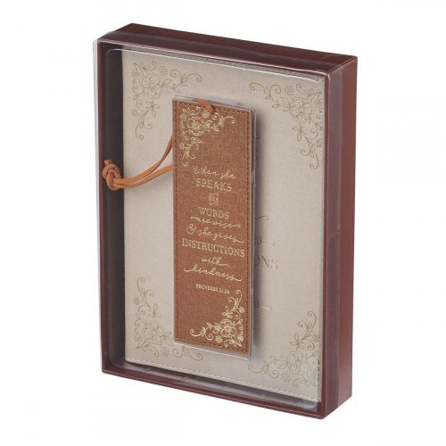 When She Speaks Journal & Page Marker-Boxed Gift Set