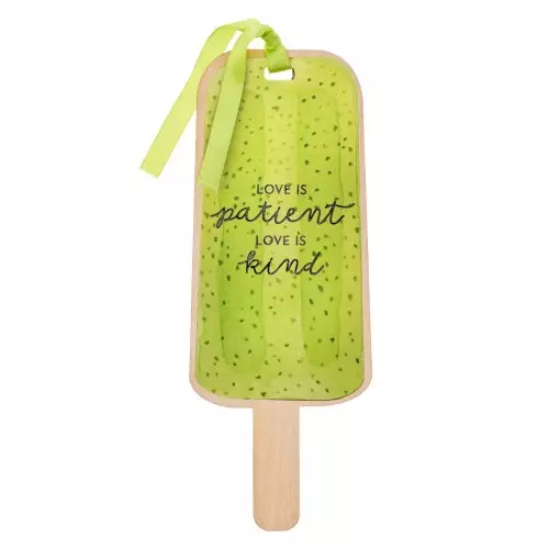 Bookmark-Wooden-Love Is Patient Love Is Kind-Lime