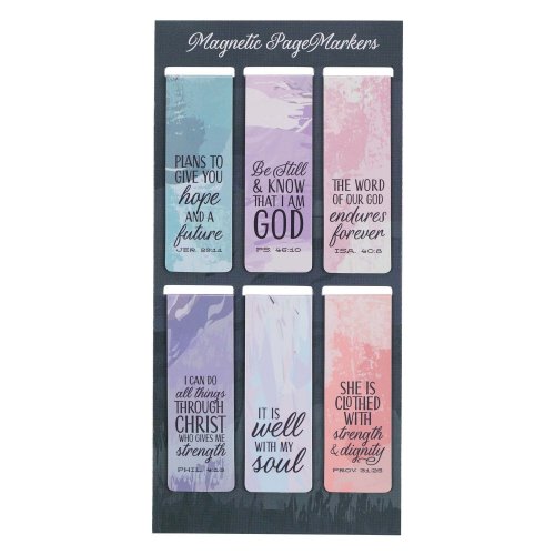 Beloved Scripture Favorites Set of 6 Inspirational Magnetic Bookmarks
