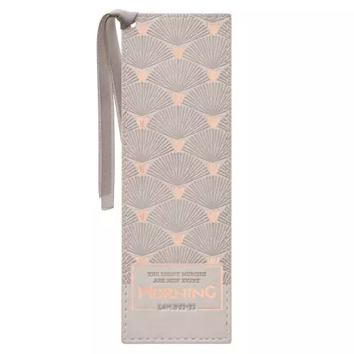 Bookmark-Pagemarker-Mercies Are New Every Morning-Luxleather-Cream W/Foil Accents