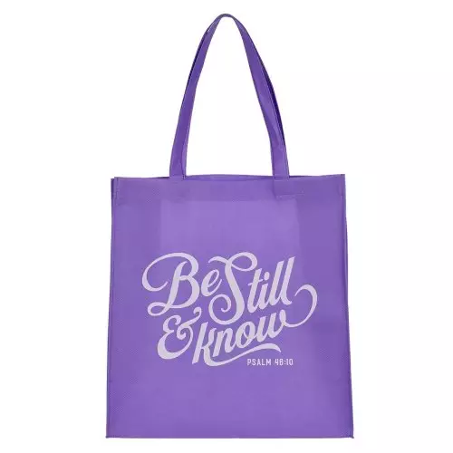 Tote Purple Be Still & Know Ps. 46:10