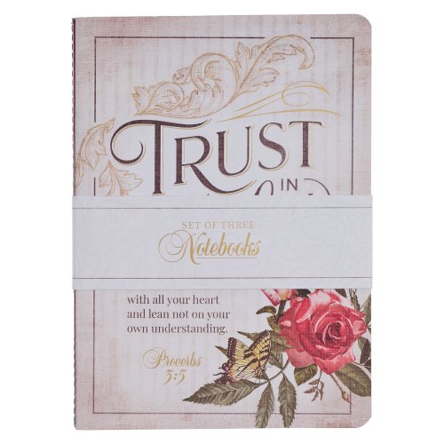 Notebook Set 3pc LG Cream/Red Prov. 3:5, Red/Blue, Cream/Blue Isa. 40:31