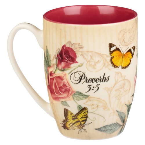 Mug Burgundy/Tan Vintage Trust in the Lord Prov. 3:5