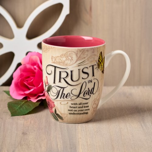 Mug Burgundy/Tan Vintage Trust in the Lord Prov. 3:5