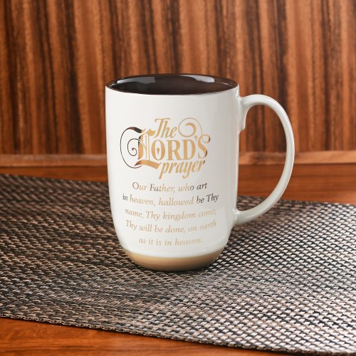 Mug White/Brown The Lord's Prayer