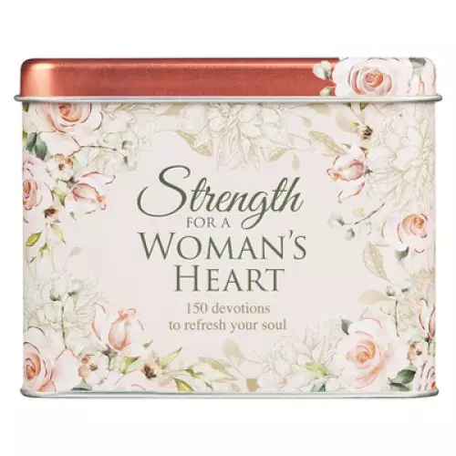 Cards in Tin Strength for a Woman's Heart