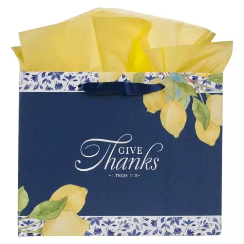 Gift Bag LG Landscape Give Thanks 1 Thess. 5:18