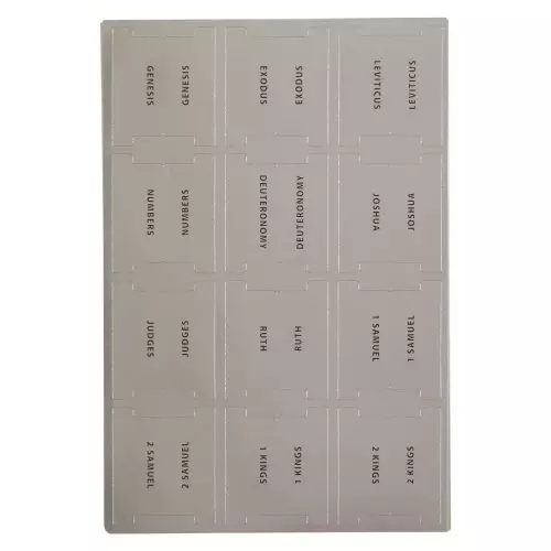Bible Indexing Tabs Silver Foil w/Black Print