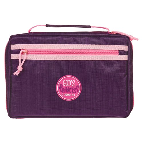 Large God's Princess Pink/Purple Fashion Bible Cover - 1 Peter 2:9
