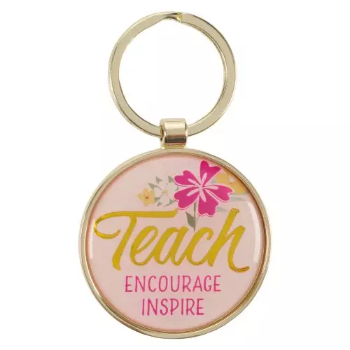 Keychain Teach Encourage Inspire Zeph. 3:17