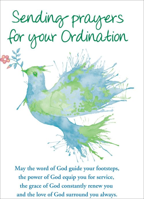 Sending Prayers For Your Ordination - Dove - Standard Card