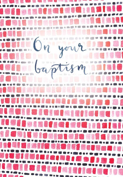 Pack of 6 On Your Baptism - Std Cards - Textured