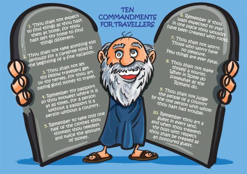 Ten Commandments For Travellers