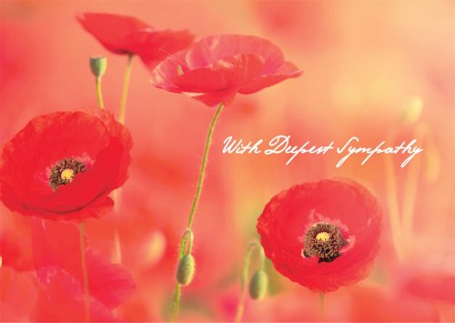 With Deepest Sympathy - Poppies