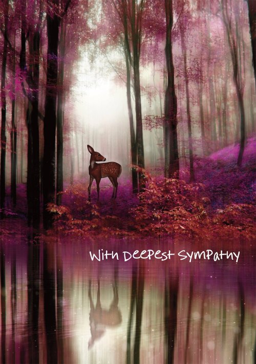 With Deepest Sympathy - Deer