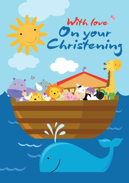 On Your Christening - Noah Whale Std CardGloss (6 Pack)