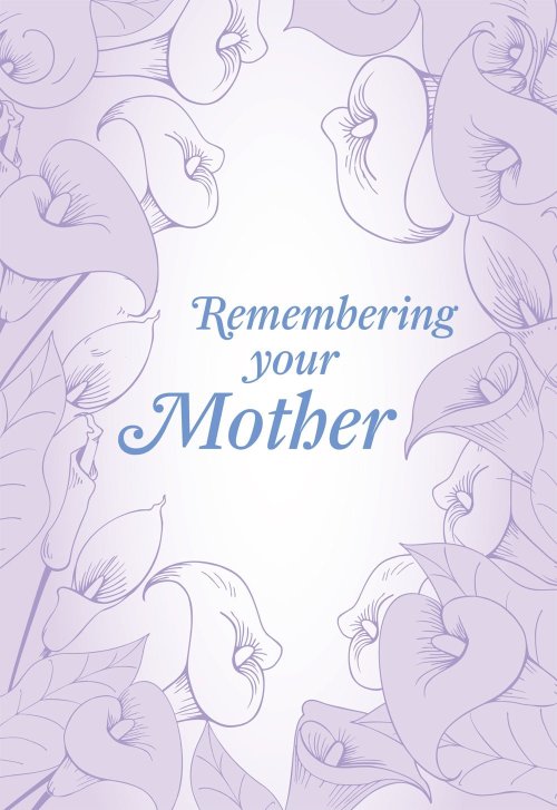Remembering Your Mother - Lillies Std Card Gloss (6 Pack)