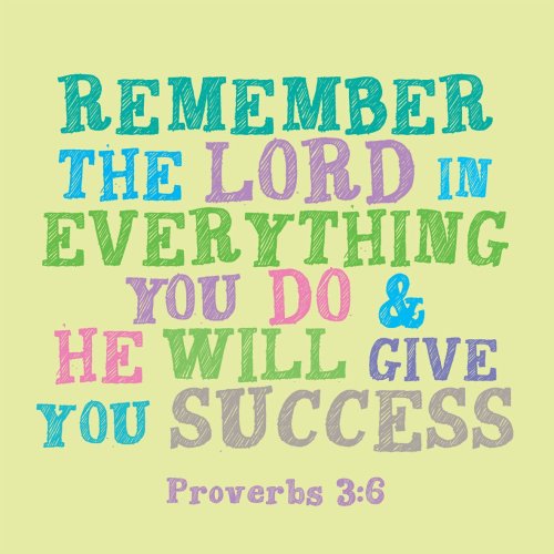Remember The Lord - Square Card Gloss