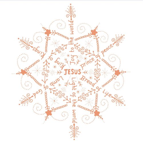 Christmas Set - Jesus Star Bauble 10pk Rose Gold Foil