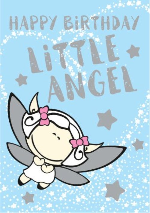 Little Angel Birthday -Foil Textured Std