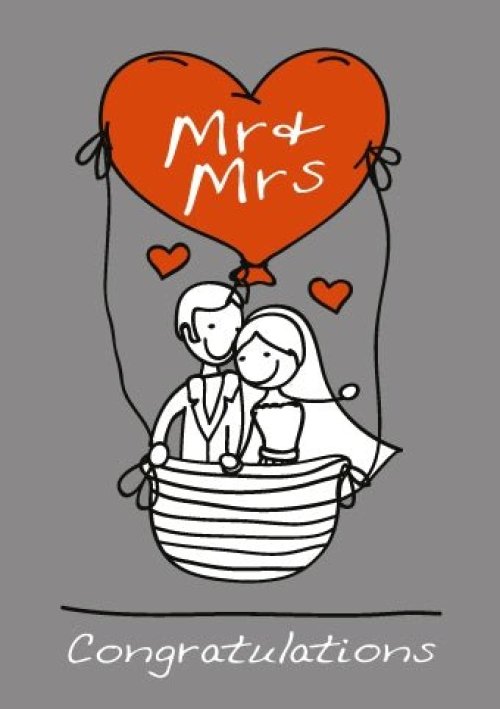Congratulations - Mr & Mrs Foil Gloss Std