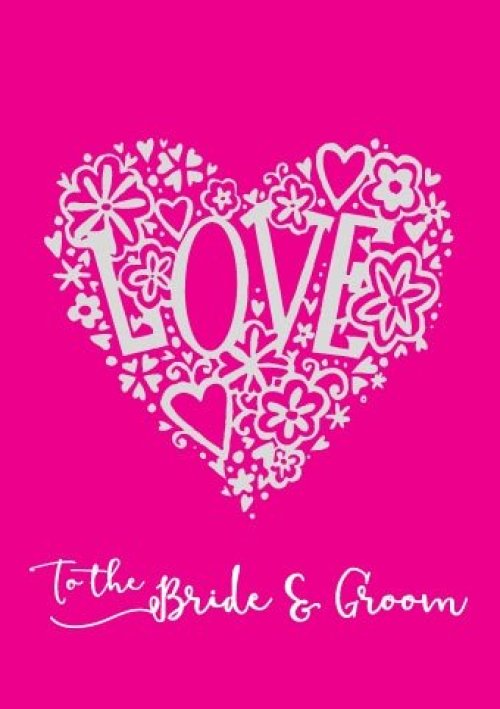 To The Bride And Groom - Wedding Foil Textured Std
