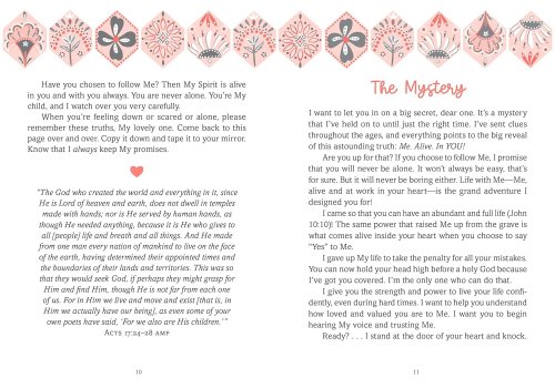 Encouraging Devotions for Teen Girls: From Jesus' Heart to Yours